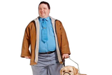 Person and their service dog
