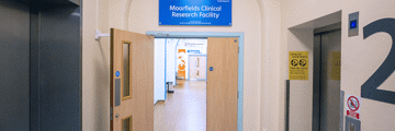 Moorfields Clinical Research Facility door