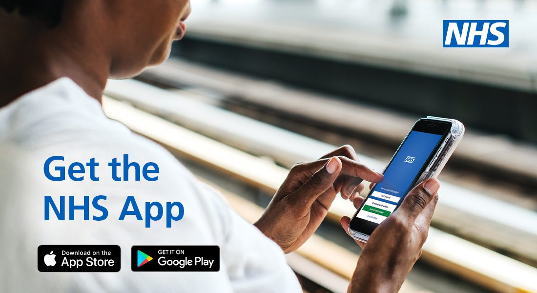 Person looking at and interacting with their mobile phone screen