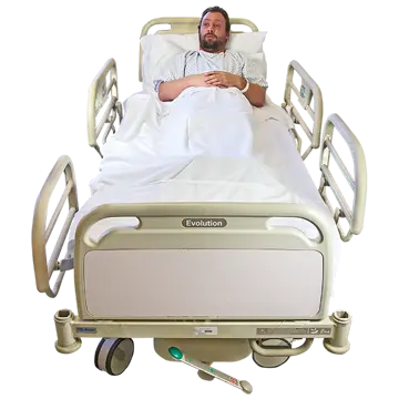 Hospital Bed Alone easy read