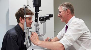 Prof Paul Foster in consultation