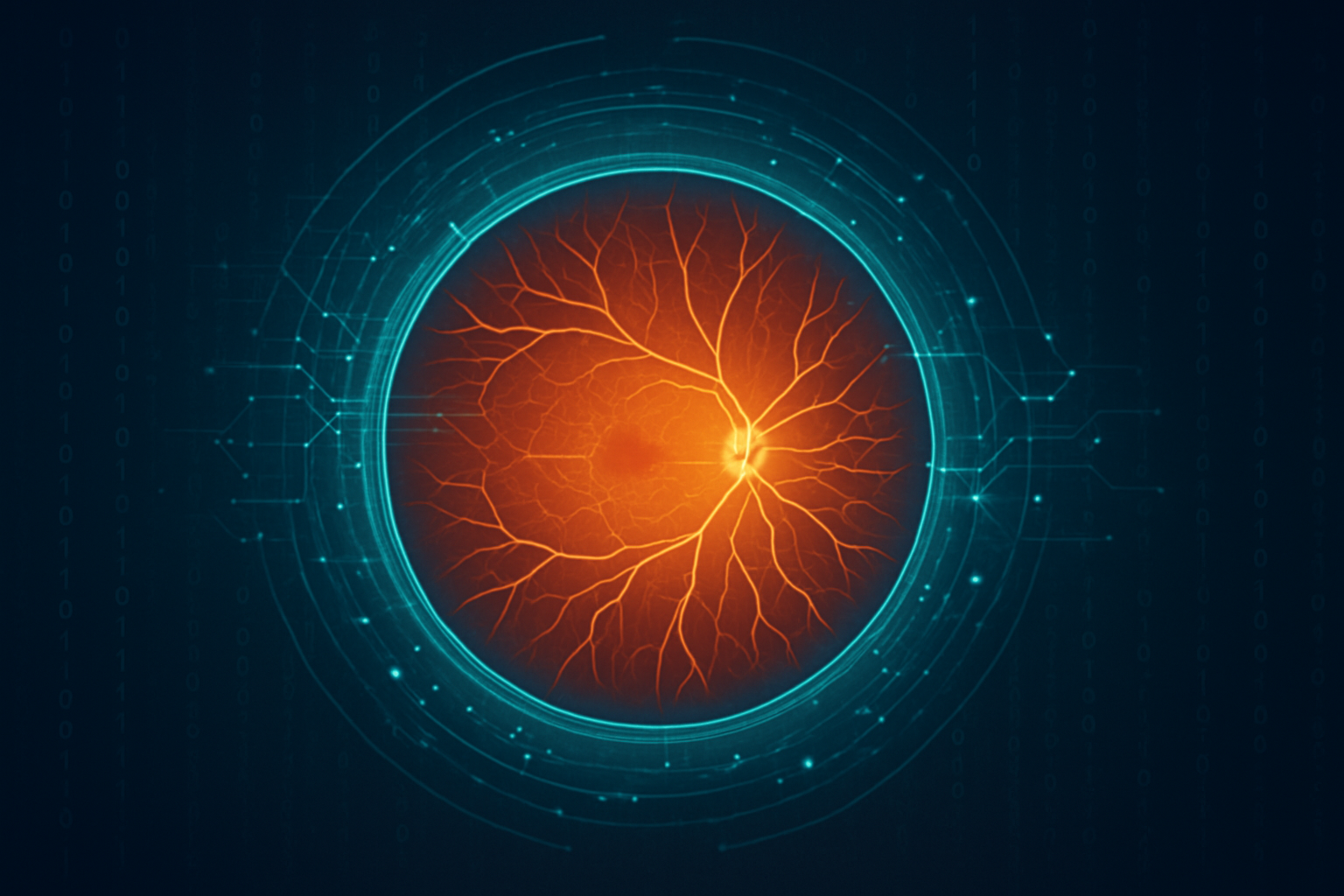 Abstract AI Retina Illustration